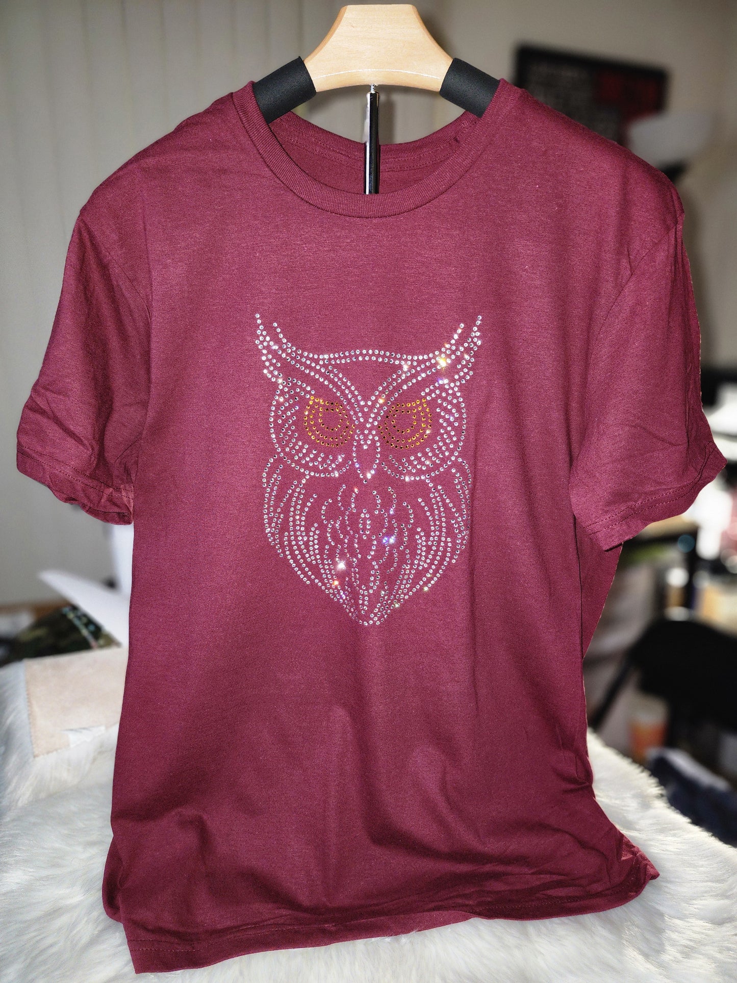 Rhinestone Owl