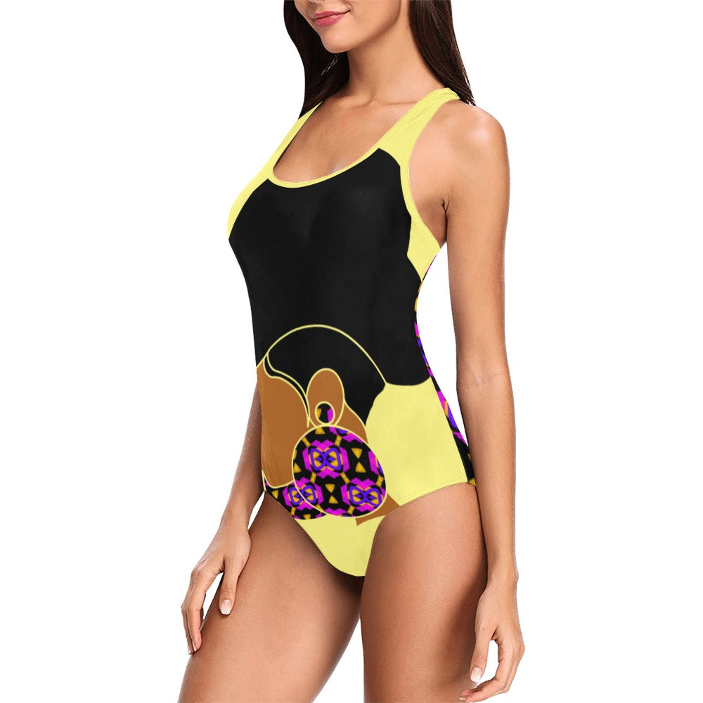 Tribal Girl One Piece Swimsuit